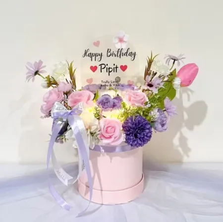 Bloom Box Akrilik Ucapan Ulang Tahun Tambrauw